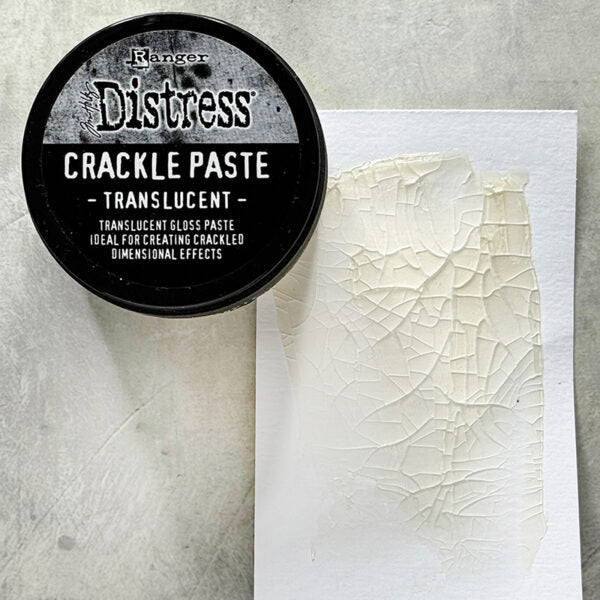 Tim Holtz Distress Crackle Paste Translucent Ranger tda79651 Texture Swatch | color-code:ALT09