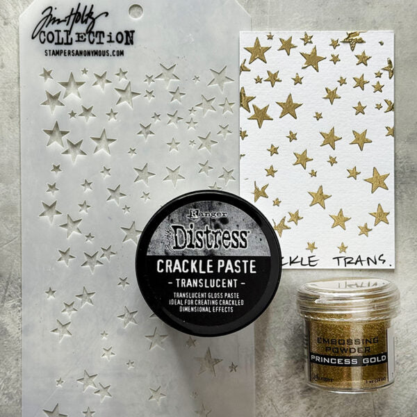 Tim Holtz Distress Crackle Paste Translucent Ranger tda79651 Textures Tutorial | color-code:ALT08