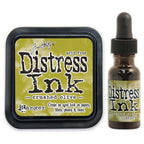Tim Holtz Distress Crushed Olive Ink Pad And Reinker Bundle Ranger