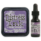 Tim Holtz Distress Dusty Concord Ink Pad And Reinker Bundle Ranger