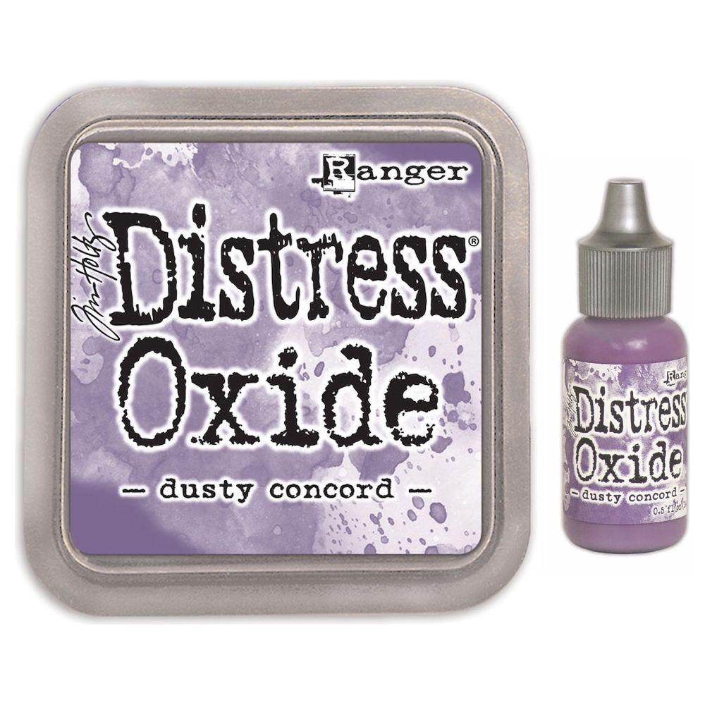Tim Holtz Distress Dusty Concord Oxide Ink Pad And Reinker Bundle Ranger