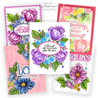 Tim Holtz Distress Embossing Glaze Abandoned Coral Ranger tde84051 Floral Cards | color-code:ALT10