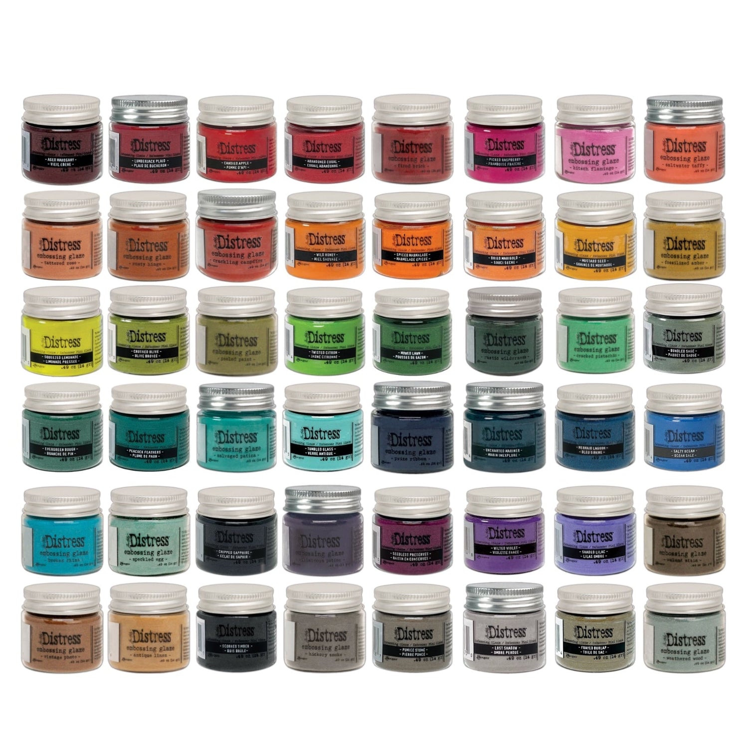 Tim Holtz Distress Embossing Glaze Bundle Of 48 Ranger