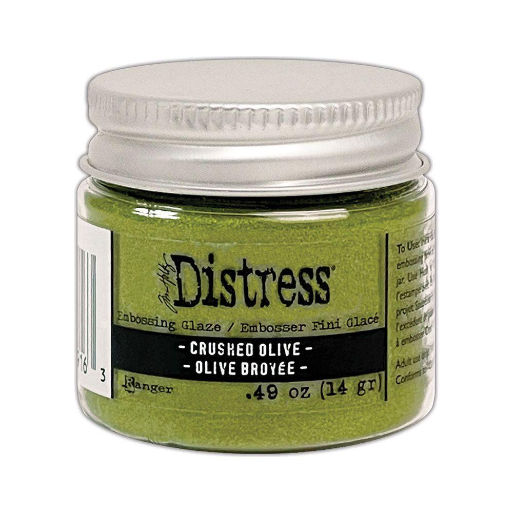 Tim Holtz Distress Embossing Glaze Crushed Olive Ranger tde79163