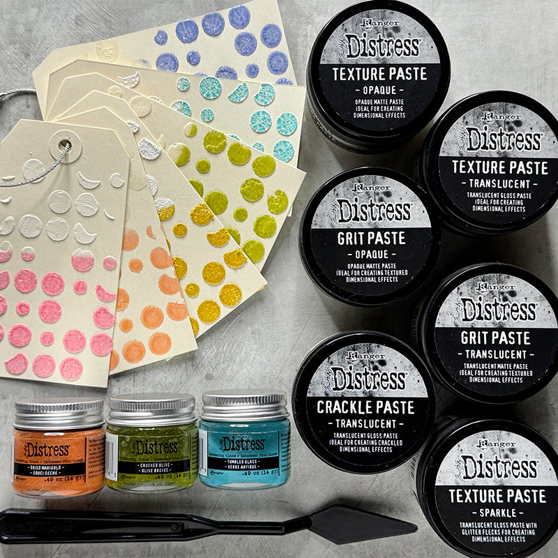 Tim Holtz Distress Embossing Glaze Tumbled Glass Ranger tde88165 Texture Tags | color-code:ALT05