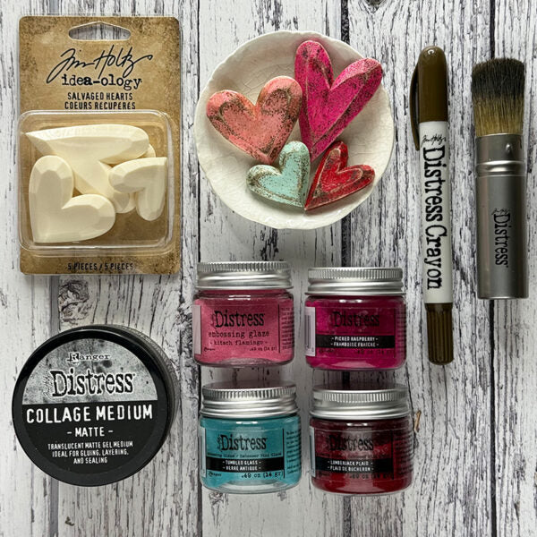 Tim Holtz Distress Embossing Glaze Tumbled Glass Ranger tde88165 Valentine Ideas | color-code:ALT03