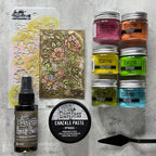 Tim Holtz Distress Embossing Glaze Twisted Citron Ranger tde79224 Embossed Florals | color-code:ALT03