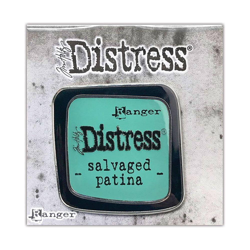 Tim Holtz Distress Enamel Pin Salvaged Patina Ranger tdz73154