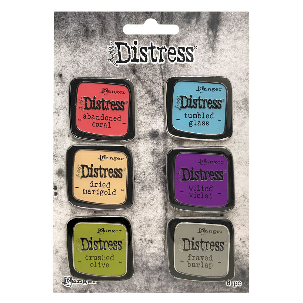 Tim Holtz Distress Enamel Pin Set 3 Ranger tdzs73451