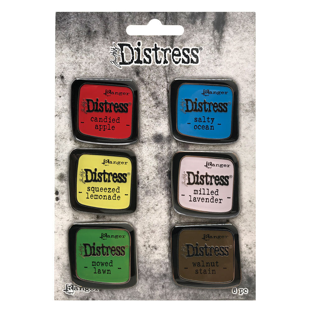 Tim Holtz Distress Enamel Pin Set 5 Ranger tdzs73475