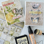 Tim Holtz Distress Foundry Wax Kit 1 Ranger tdak80435 Elegant Notecards | color-code:ALT09