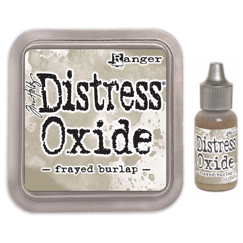 Tim Holtz Distress Frayed Burlap Oxide Ink Pad And Reinker Bundle Ranger