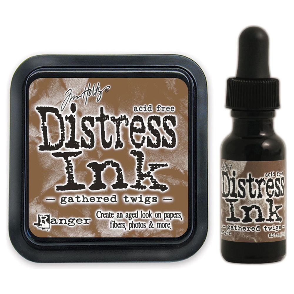 Tim Holtz Distress Gathered Twigs Ink Pad And Reinker Bundle Ranger