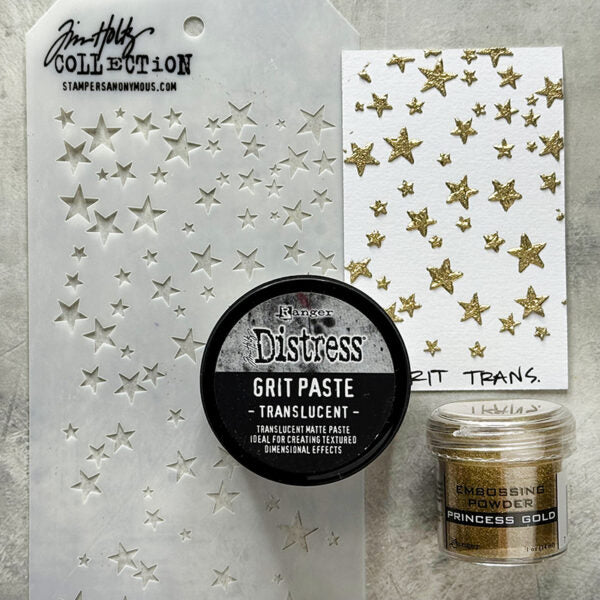 Tim Holtz Distress Grit Paste Translucent Ranger tda71730 Textures Tutorial | color-code:ALT16