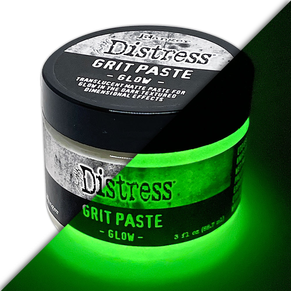 Tim Holtz Distress Halloween Glow Grit Paste Ranger tshk84464
