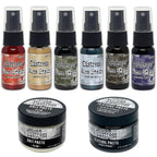 Tim Holtz Distress Halloween Mica Stains And Pastes Bundle