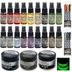 Tim Holtz Distress Halloween Mica Stains Crayons And Pastes Bundle