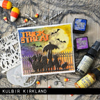 *Tim Holtz Distress Harvest Moon Mica Stain Ranger tsh87274 Trick Or Treat Card | color-code:ALT05