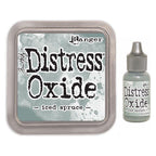 Tim Holtz Distress Iced Spruce Oxide Ink Pad And Reinker Bundle Ranger