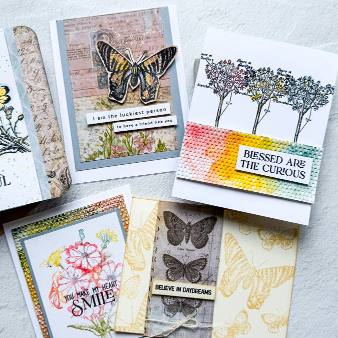Tim Holtz Distress Ink Pad Antique Linen Ranger TIM19497 May 2025 Card Kit | color-code:ALT06