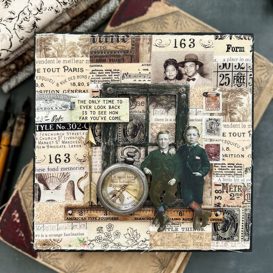 Tim Holtz Distress Ink Pad Gathered Twigs Ranger TIM32823 Fabric Mixed Media | color-code:ALT02