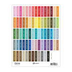 Tim Holtz Distress Ink Pad Label Sheet With White Printing tda90366
