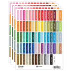 Tim Holtz Distress Ink Pad Label Sheets With White Printing Bundle Of 4