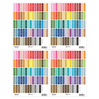 Tim Holtz Distress Ink Pad Label Sheets With White Printing Bundle Of 4 Layout
