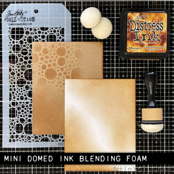 Tim Holtz Distress Ink Pad Vintage Photo Ranger TIM19527 Brayer And Foam Techniques | color-code:ALT03