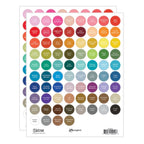 Tim Holtz Distress Large Round Label Sheets With White Printing Bundle Of 2
