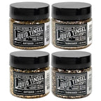 Tim Holtz Distress Liquid Tinsel And Long Silicone Applicator Brush Bundle Tinsels Alone