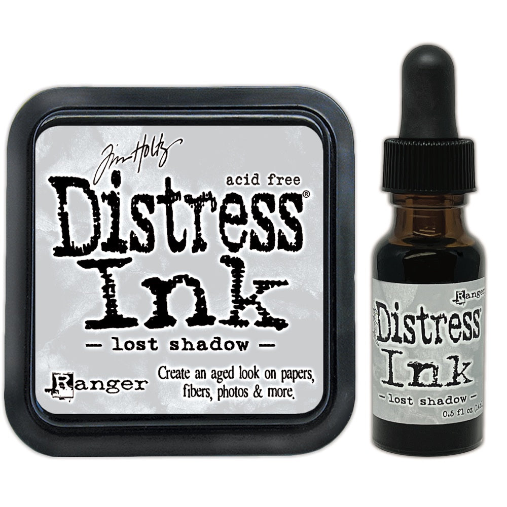 Tim Holtz Distress Lost Shadow Ink Pad And Reinker Bundle Ranger