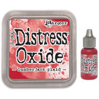 Tim Holtz Distress Lumberjack Plaid Oxide Ink Pad And Reinker Bundle Ranger