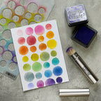 Tim Holtz Distress Mini Blending Brushes 3 Pack Ranger tda89858 In Use