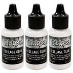 Tim Holtz Distress Mini Collage Glue 0.5 oz. Bundle Of 3
