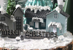 Tim Holtz Distress Mini Collage Glue 0.5 oz. Bundle Of 3 Dwellings Village Homes by Shari Carroll Merry Christmas