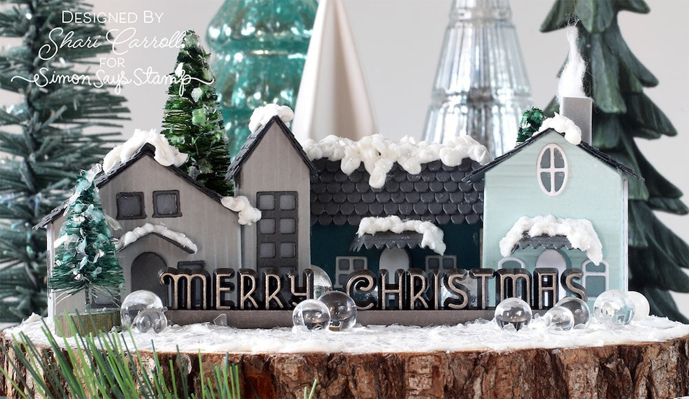 Tim Holtz Distress Mini Collage Glue 0.5 oz. Bundle Of 3 Merry Christmas Dwellings Village Homes by Shari Carroll