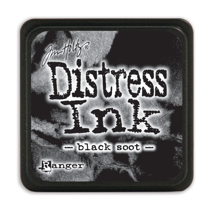 Tim Holtz Distress Mini Ink Pad Black Soot Ranger TDP39860