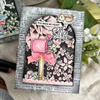 Tim Holtz Distress Mini Ink Pad Black Soot Ranger TDP39860 Blackout Art Card | color-code:ALT08