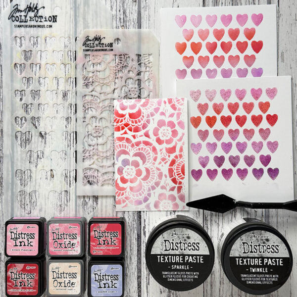 Tim Holtz Distress Mini Ink Pad Festive Berries Ranger TDP39969 Valentine Ideas | color-code:ALT03