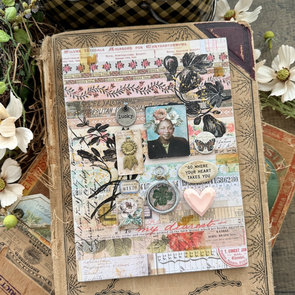 Tim Holtz Distress Mini Ink Pad Gathered Twigs Ranger TDP40002 Intricate Panel Design | color-code:ALT10