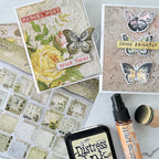 Tim Holtz Distress Mini Ink Pad Kitsch Flamingo Ranger tdp77244 Elegant Notecards | color-code:ALT05