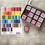 Tim Holtz Distress Mini Ink Pad Label Sheets With Black Printing Bundle Of 2 Distress Storage | color-code:ALT01