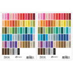 Tim Holtz Distress Mini Ink Pad Label Sheets With Black Printing Bundle Of 2 Layout
