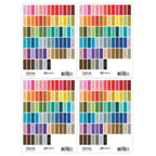 Tim Holtz Distress Mini Ink Pad Label Sheets With Black Printing Bundle Of 4 Layout