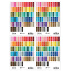 Tim Holtz Distress Mini Ink Pad Label Sheets With White Printing Bundle Of 4 Layout