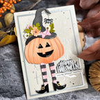 Tim Holtz Distress Mini Ink Pad Lost Shadow Ranger tdp82798 Pumpkin Witch Card | color-code:ALT01
