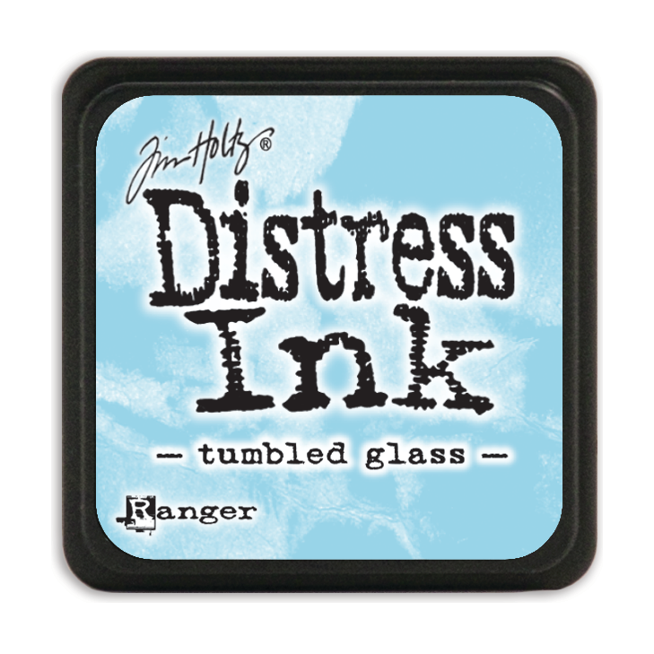 Tim Holtz Distress Mini Ink Pad Tumbled Glass Ranger TDP40248