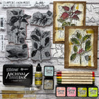 Tim Holtz Distress Mini Ink Pad Twisted Citron Ranger TDP47322 Holiday Cards | color-code:ALT01