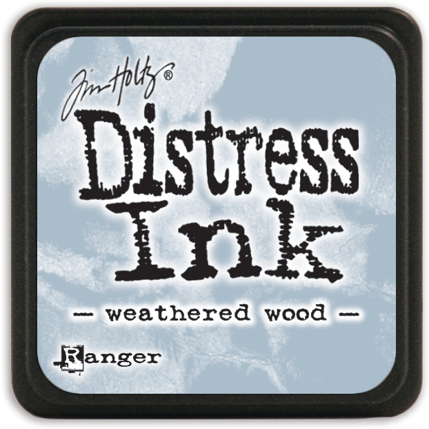 Tim Holtz Distress Mini Ink Pad Weathered Wood Ranger TDP40286